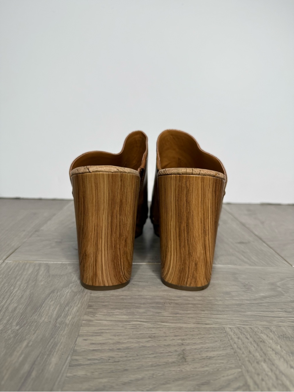 Kork Ease Danika Brown Leather Slip On Heel 10M - Picture 3 of 8